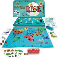 Risk - Continental Strategy Board Game - Vintage Map Edition | AL3138Y-2