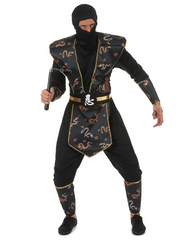 Ninja Dragon Costume (Shirt, Pants, Belt, Hood, Chest, Arm & Leg Protectors) | 093028