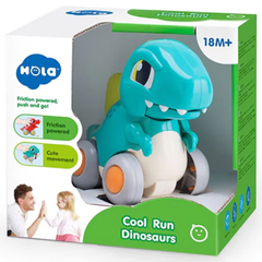 Hola Cool Run Dinosaurs - Friction Powered Push & Go Toy - Blue | HE7968/D