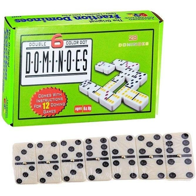 Dominoes Double-Six - 28 Pieces - Color Dot | AL5010M