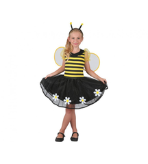 Sweet Bee Costume (Dress, Headpiece, Wings) - Medium Size (120-130 cm) | 091434