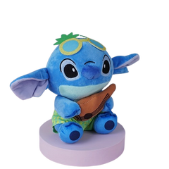 Stitch Plush Toy - 21 cm Blue Alien with Guitar Stuffed Doll | CVD-49