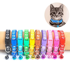 Sunro Pet Collar with Bell - Adjustable Safety Cat & Small Dog Collar, Yellow (1 Piece)