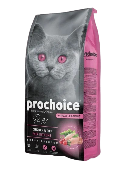 طعام القطط Prochoice Cat Pro 37 للقطط الصغيرة بالدجاج 2 كجم | P4608