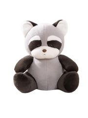 Raccoon Plush Toy 20 cm - Soft Stuffed Gray Animal Doll - Cute Forest Character | 413-1