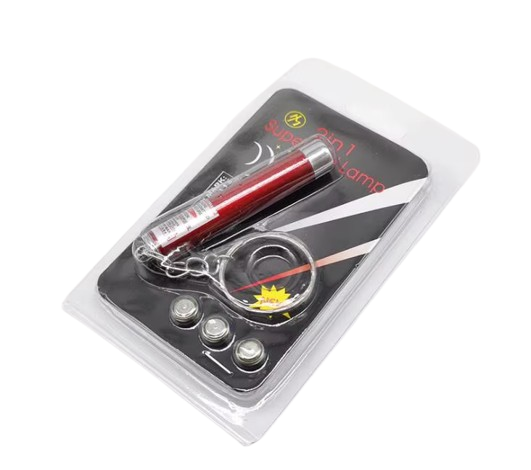 2-in-1 Laser Pointer Pet Toy - Red | PET-LSR-RED01