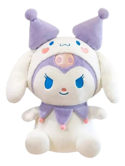 My Melody Kuromi Plush Toy - 55 cm White and Purple Devil Stuffed Doll | X-23A