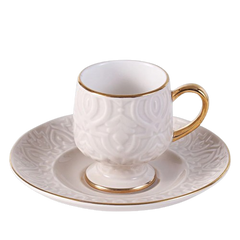 Dorsch Oriental Beige 12 Pieces Coffee Cups Set | DH-09331