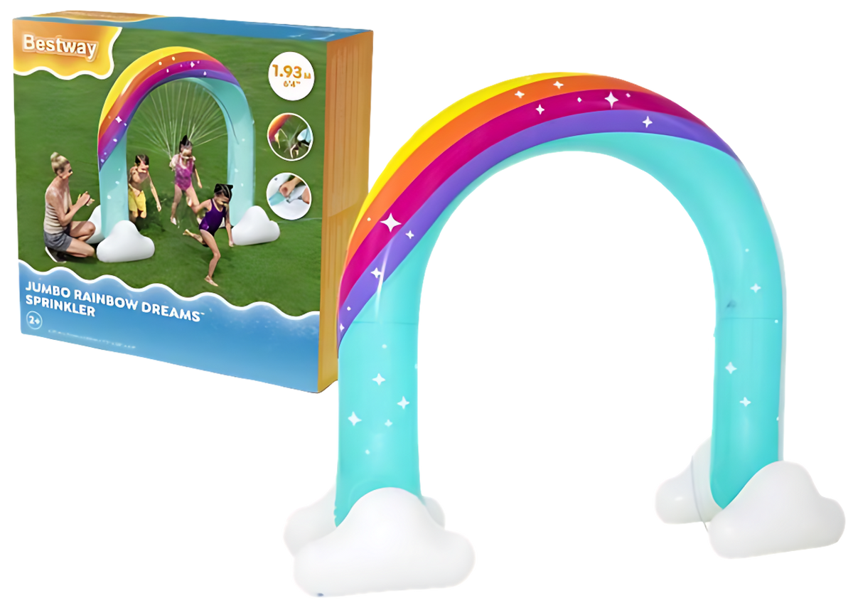 Bestway Inflatable Rainbow Arch Sprinkler for Kids | P-52732