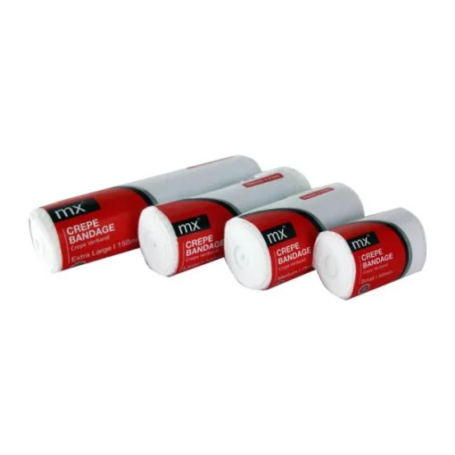 Medinox MX Crepe Bandage 75mm × 4.5m with Clips (12 Pack) | B4075