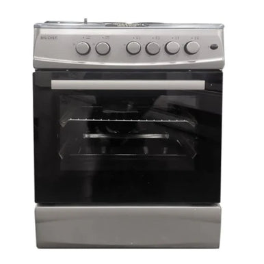 Big Chef Gas Cooker 60×60 cm - Silver | BIGWCOKT6402G2