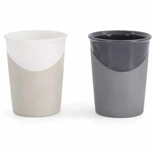 Twistshake 2x Cup 170ml 6+m - Pastel Grey & White | TWI78596