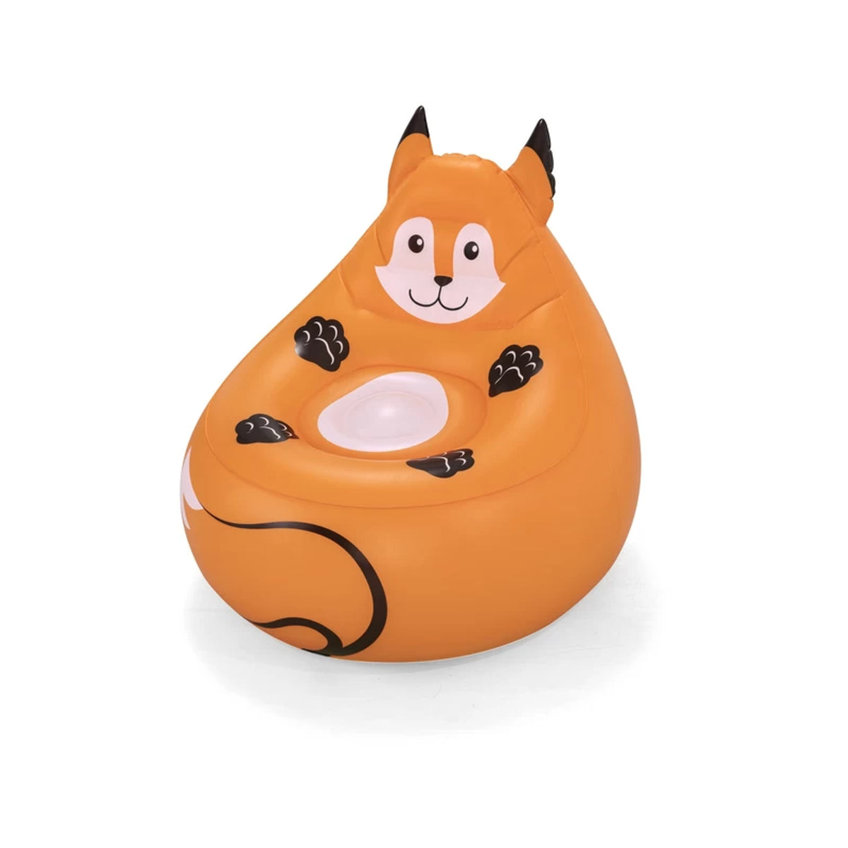 Bestway Inflatable Kids Air Chair - Fox Design - Comfortable Flocked Air Chair with Repair Patch | P-75116