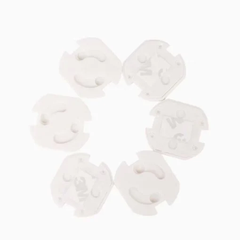 Twistshake EU Socket Cover Type-F, Pack of 6 - White | TWI79061