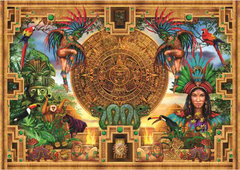 Educa 19565 - Aztec Golden Calendar 2000-Piece Jigsaw Puzzle | 19565