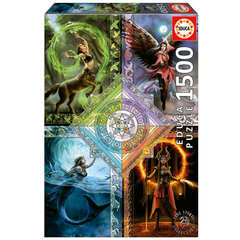 Educa 19941 - Four Elements Fantasy Puzzle 1500 Pieces - Anne Stokes Collection | 19941