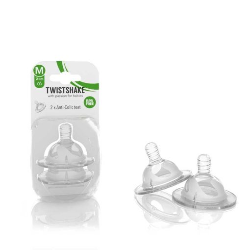 Twistshake Anticolic 2x Teats - M Size (2+m) | TWI78020