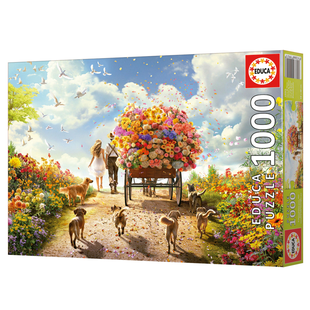 Educa 19921 - Flower Cart Journey 1000-Piece Jigsaw Puzzle | 19921
