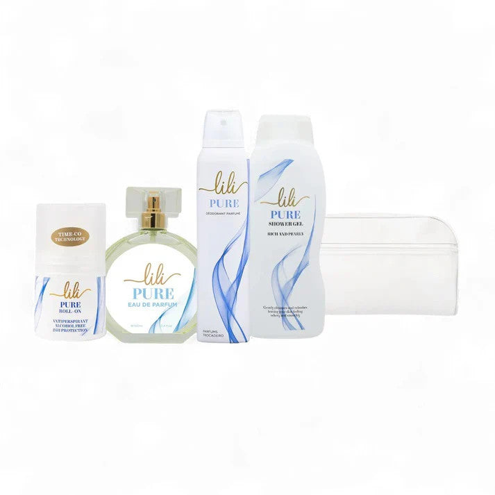 حقيبة ليلي بيور للعطر ومزيل العرق - 4 قطع | 286854