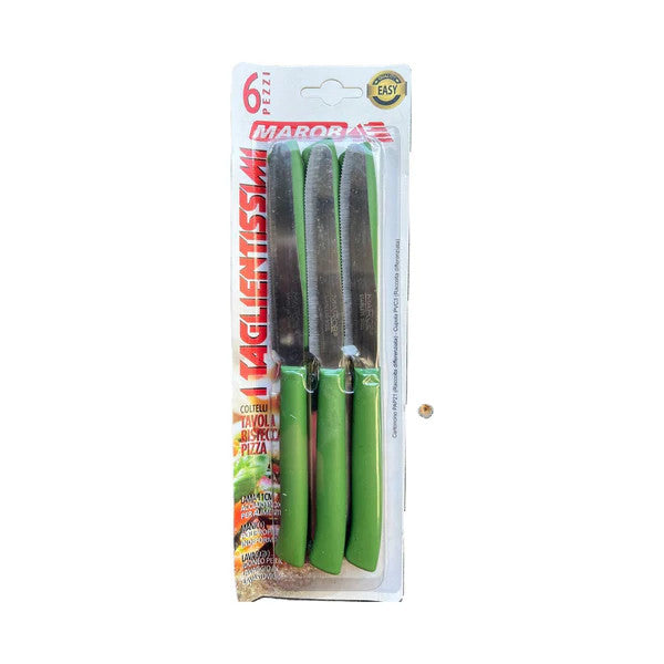 MAROB 24LB06V Table Knife Green 6pcs | MA031001110004