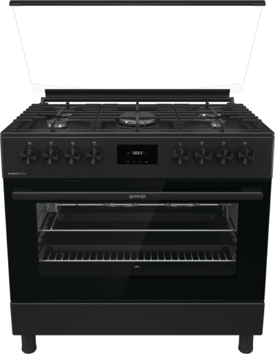 GORENJE Cooker 90Cm Wide 5 Gas Burners Black | GGI9C20B