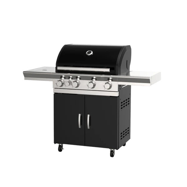 Superchef 4 Burner Continental Gas BBQ+ Side Burner | MARS BLK 4B+SB