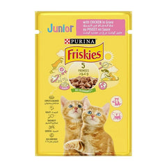 Friskies Junior Cat Giggles Chicken Pouch 85g | 206015