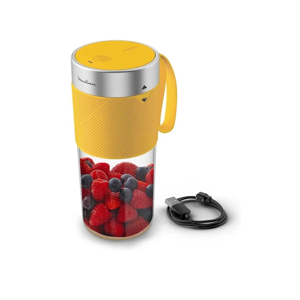 Moulinex Light Mix Cordless Personal Blender 0.3L Yellow | LM1C0210