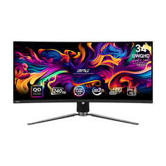 MSI Curved OLED Gaming Monitor – 34″ UWQHD | MPG 341CQPX QD-OLED