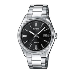 Casio Analog Watch – Stainless-Steel Case, Black Dial & Bracelet | MTP-1302D-1A1VDF