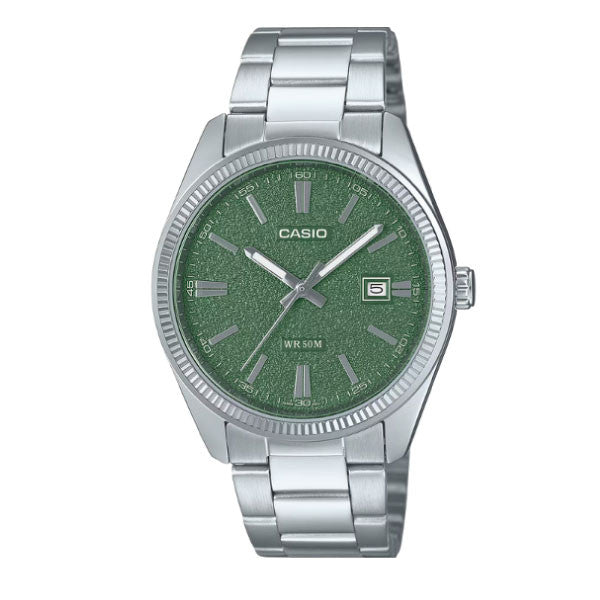 Casio Men 3-Hand Watch - Green / Silver | MTP-1302DA-3AVDF
