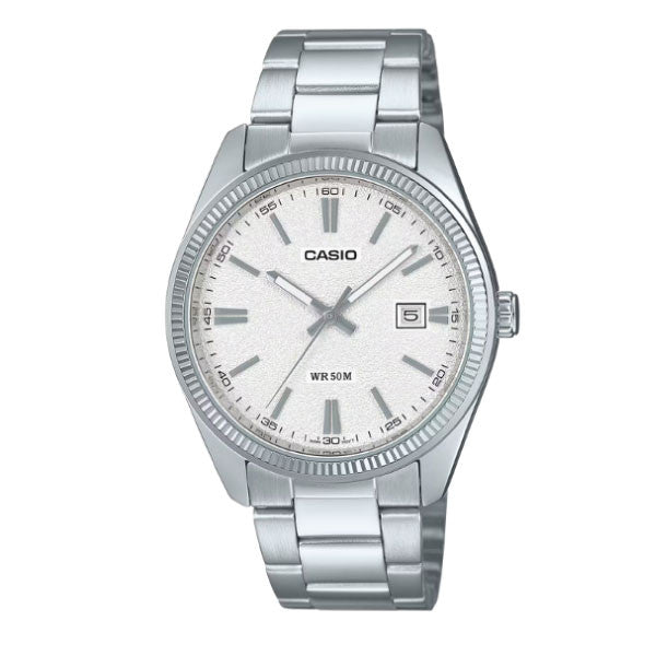 Casio Men 3-Hand Watch - White / Silver | MTP-1302DA-7AVDF