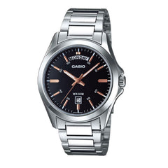 Casio Men 3-Hand Watch - Black / Silver | MTP-1370D-1A2VDF
