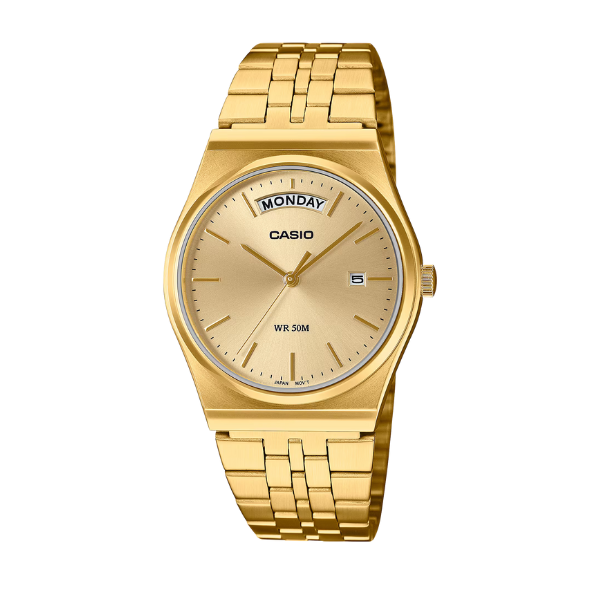 Casio Men 3-Hand Watch - Gold Plated | MTP-B146G-9AVDF