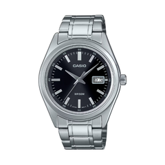 Casio Men 3H Watch - Silver / Black | MTP-B180D-1A1VDF