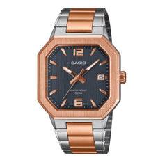 Casio Men 3-Hand Watch - Rose Gold / Blue | MTP-B195RG-2AVDF