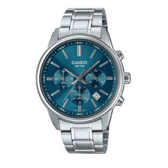 Casio Men 3-Hand Chronograph Watch - Blue / Silver | MTP-E515D-2A1VDF