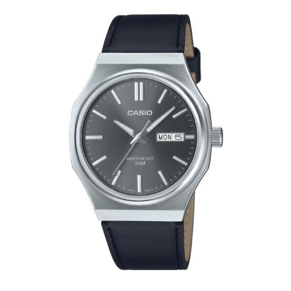 Casio Men 3-Hand Watch - Black / Silver | MTP-E735L-8AVDF