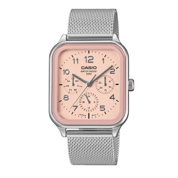 Casio Men 3-Hand Watch - Pink / Silver | MTP-M306M-4AVDF