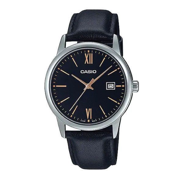 Casio Men 3-Hand Watch - Black / Silver | MTP-V002L-1B3UDF