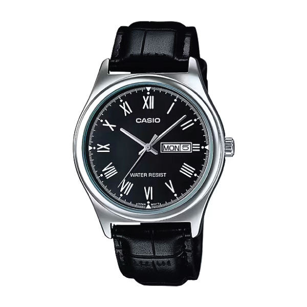 Casio Men 3-Hand Watch - Black / Silver | MTP-V006L-1BUDF
