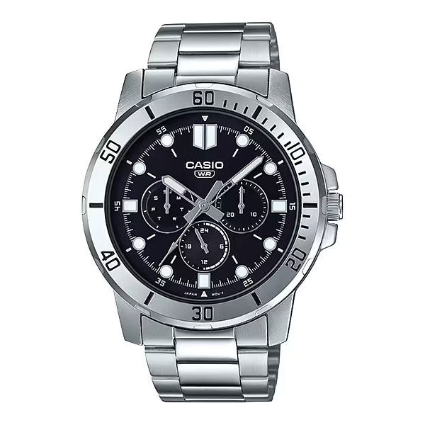 Copy of Casio Analog Watch – Blue Dial & Stainless-Steel Bracelet | MTP-VD01D-2BVUDF