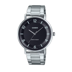 Casio Men 3-Hand Watch - Black / Silver | MTP-VT03D-1BDF