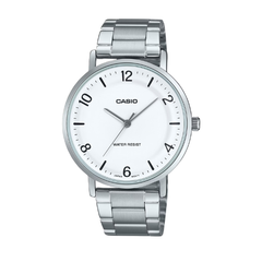 Casio Men 3-Hand Watch - White / Silver | MTP-VT03D-7BDF