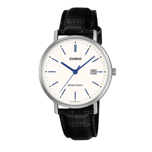 Casio Men 3-Hand Watch - Black / White | MTP-VT05L-7EDF