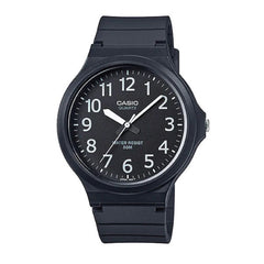 Casio Analog Watch – Black Case, Dial & Resin Strap | MW-240-1BVDF