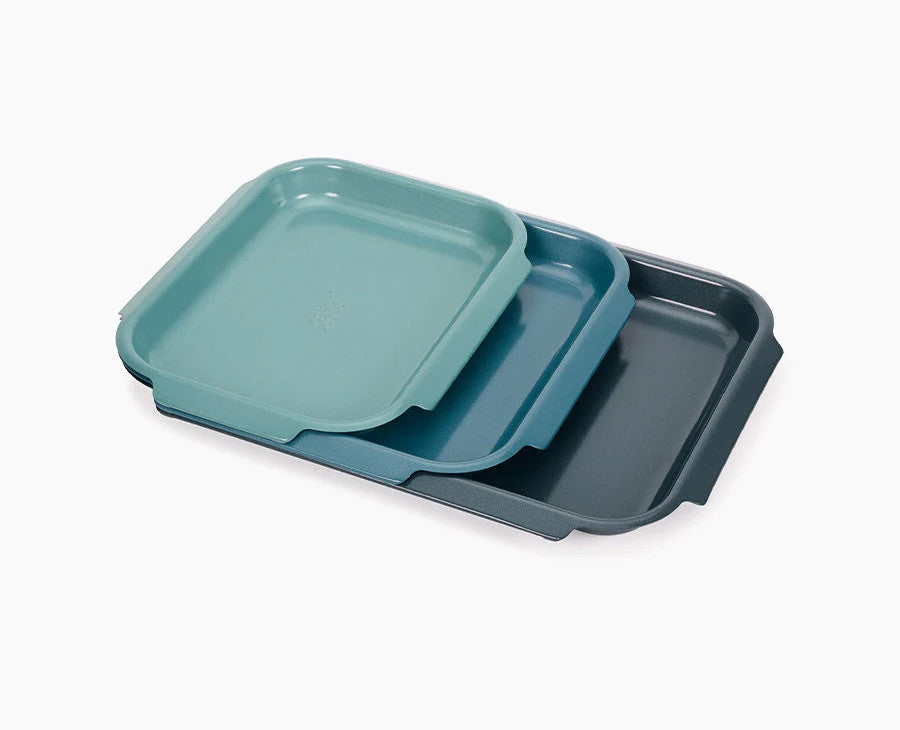 Joseph Joseph Nest™ Bake 3-piece Blue Baking Tray Set | 45064