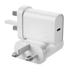 WIWU 20 PD Charger+ Cable Sets EU Plug+C TO C cable, Wi-U001 C-C White | WI-U001-C-WT
