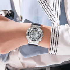 Casio G-SHOCK Metal Women Analog-Digital Watch - Black & Silver | GM-S110-1ADR