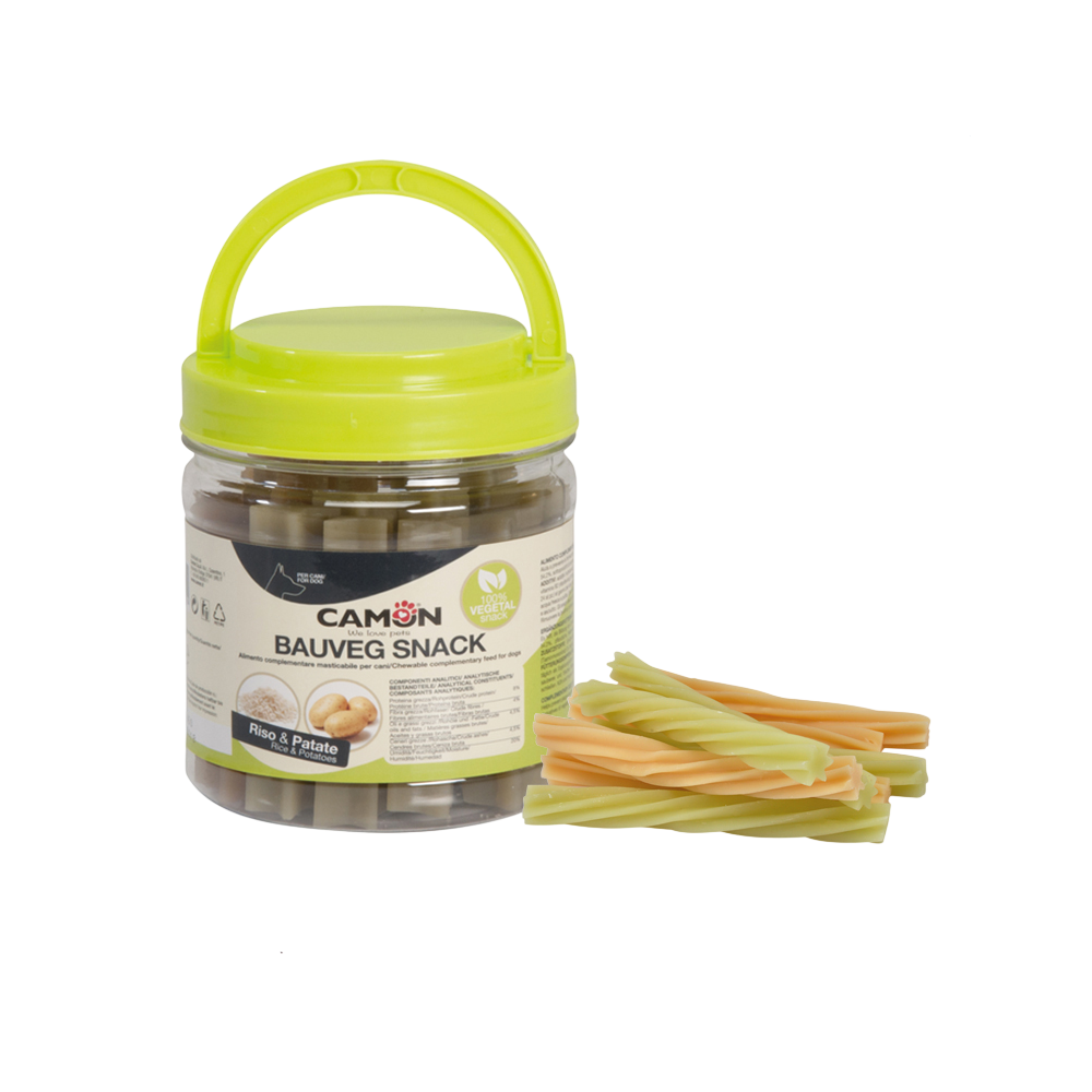 Camon Dental Snack Box Twisted Sticks with Rice & Potatoes Dog Treats 350g | AE302